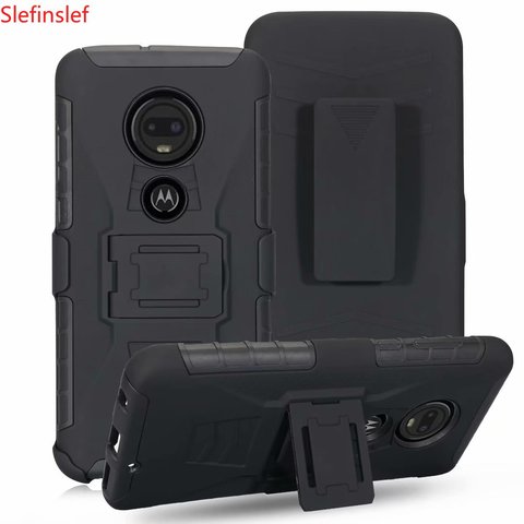 3IN1 Military Heavy Duty Hard 3D Robot Armor Case For Motorola Moto X4 5 E5 G7 power G6 plus Z3 Z4 play Belt Clip Holster Hybrid ► Photo 1/5