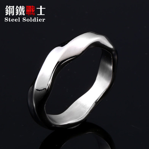 steel soldier 316L stainless steel Twisted irregular shape suitable for women's fashion simple good quality party  jewelry ► Photo 1/5