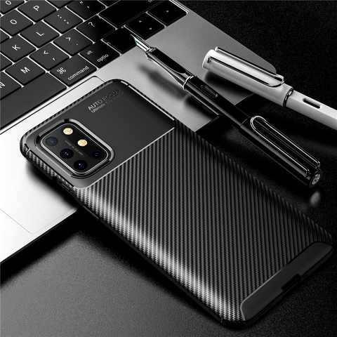 For Oneplus 8T Case Coque fiber Armor Silicone Rubber Protective Case For OnePlus Nord Case Cover For OnePlus 8 Oneplus 8 7 6 5 ► Photo 1/6