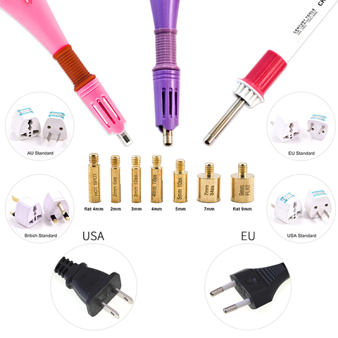 Fast Heated! EU/US Plug White Hotfix Rhinestone Applicator Pink Iron-on Hot Fix Rhinestone Applicator Wand Heat-fix Tool  Y2852 ► Photo 1/6