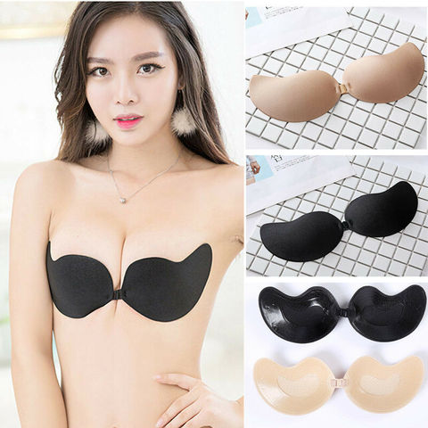 Women Backless Intimate Bras Ladies Silicone Self Adhesive Seamless Wire Free Bras Magic Push Up Strapless Invisible Bras ► Photo 1/6