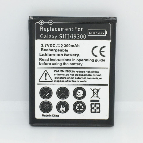 High Quality EB-L1G6LLU S3 Replacement Battery For Samsung Galaxy S3 i9300 i9308 L710 i535 i9305 T999 i9082 Battery SIII ► Photo 1/4