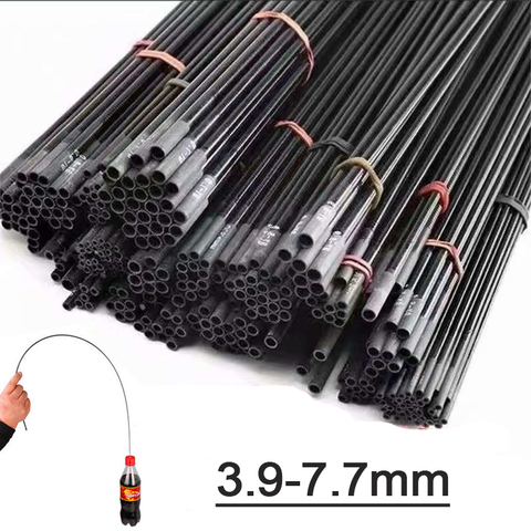 3.9mm-7.7mm 5 pieces 90cm Fishing rod tip Spare sections taiwan fishing rod  Big full sizehollow carbon rod Accessories sturdy ► Photo 1/6