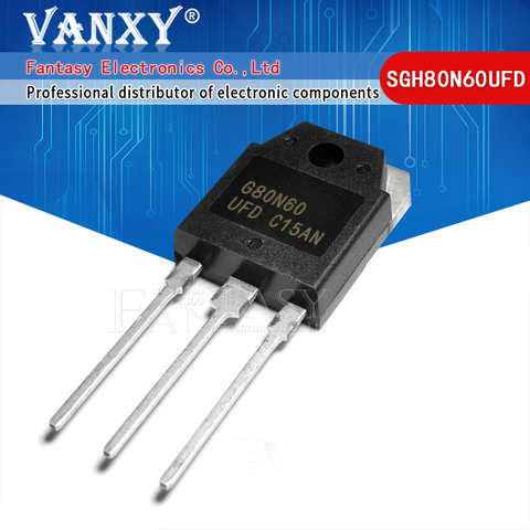 5Pcs SGH80N60UFD TO-3P SGH80N60 TO-247 G80N60 80N60 G80N60UFD ► Photo 1/4