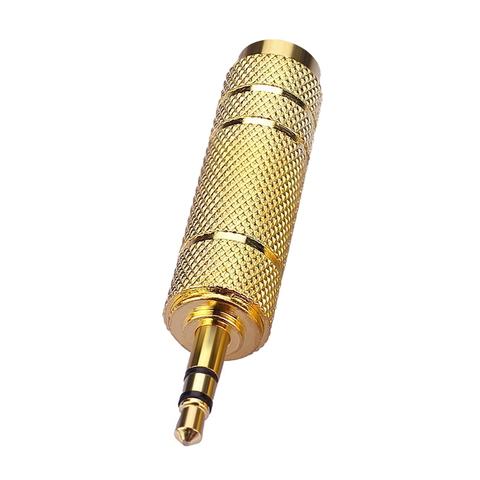 6.35mm Male Plug To 3.5mm Female Connector Earphone Amplifier Audio Adapter Microphone AUX 6.3 3.5 Mm Converter ► Photo 1/5