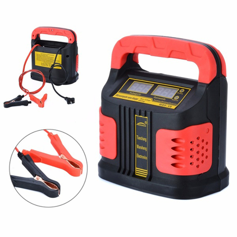 12V 24V Smart Fast Charging Full Automatic Motorcycle Truck Car Battery Charger LCD Display 220V Lead Acid Battery Chargers ► Photo 1/6