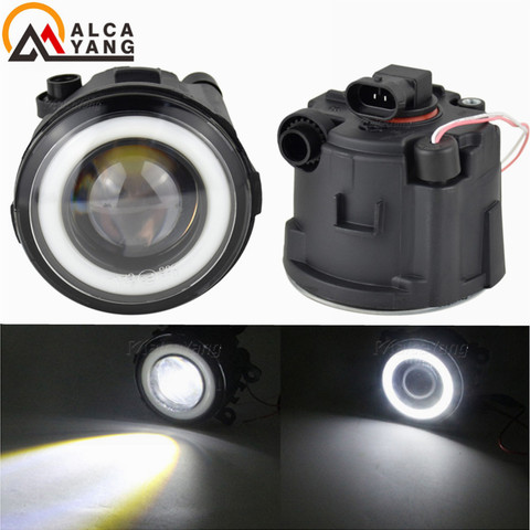 2PCS High quality LED Fog Lights with Angel eye For Nissan Rogue 10-14 For NISSAN ALMERA G15 2013-2022 For Nissan Lafesta 2004 ► Photo 1/6