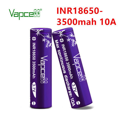 1 dollar coupon High Quality Vapcell 18650 Battery 3500mah 10A Rechargeable Battery for Box Mod ► Photo 1/1