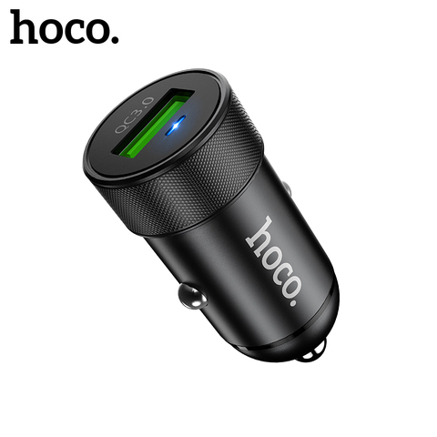 Hoco Quick Charge 3.0 Mini USB Car Charger For Xiaomi mi 9 iPhone Huawei p30 samsung QC 3.0 3A Fast Charger Car-Charger Adapter ► Photo 1/6