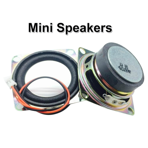 Portable Speaker Audio 2 INCH 4Ohm 3W Full Range Mini 52mm Rubber Side Horn Stereo Woofer Loudspeaker Box Diy Accessories ► Photo 1/5