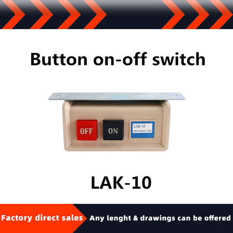 Factory direct sales of good quality LAK-10 sewing machine switch buckle switch on-off switch 220V 380V 10A ► Photo 1/2