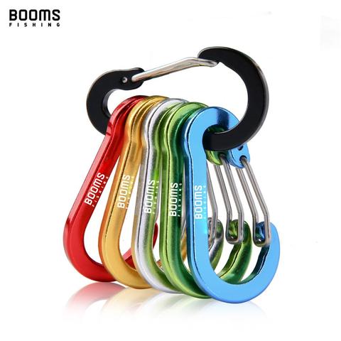 Booms Fishing CC1 6Pcs Aluminum Alloy Carabiner Keychain Outdoor Camping Climbing Snap Clip Lock Buckle Hook Fishing Tool 6Color ► Photo 1/6