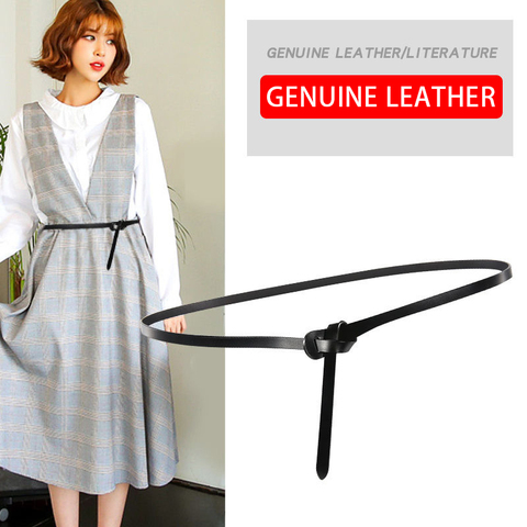 DINISITON New Style Luxury Women Belts Cow Genuine Leather Fashion Design Strap Female Quality Original Brand Belts For Skirt ► Photo 1/6