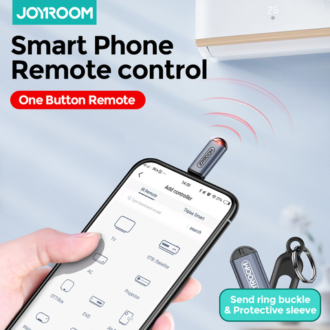 Joyroom IR Appliances Wireless Infrared Remote Control Adapter Mobile Infrared phone Transmitter For IPhone/Micro USB/Type-C ► Photo 1/1