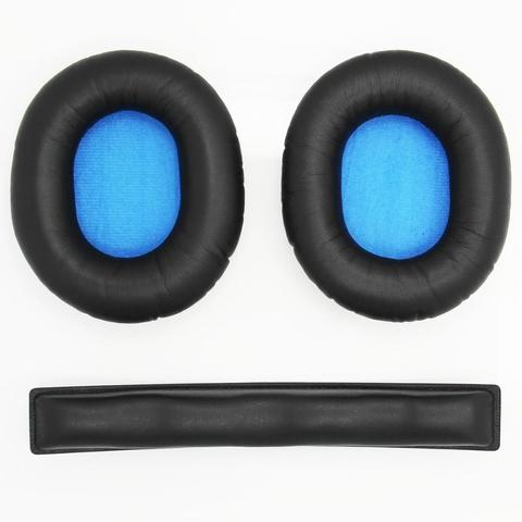 Replacement Earpads Ear Pads Headband for Sennheiser HD6 Mix HD7 HD8 DJ Headphones ► Photo 1/1