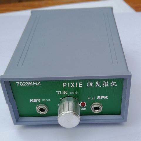 DIY KIT  Super PIXIE CW short wave transceiver with shell 7023KHZ and Instruction manual ► Photo 1/5