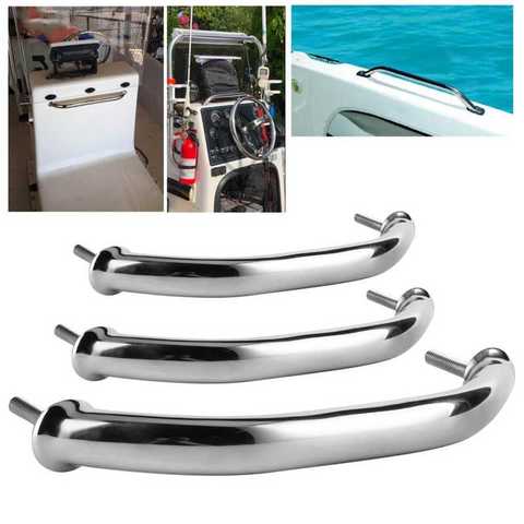 Marine Boat Handle Door Grab Bar Handrail Oval Stainless Steel Rail Grip for Hatch Deck ► Photo 1/6