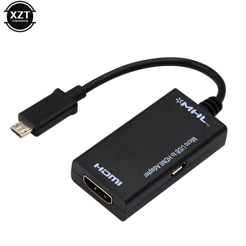 Micro USB 2.0 MHL to HDMI Cable HD 1080P for Samsung HTC LG xiaomi2 Android HDMI Converter Mirco USB 5pin Mini Adapter ► Photo 1/6