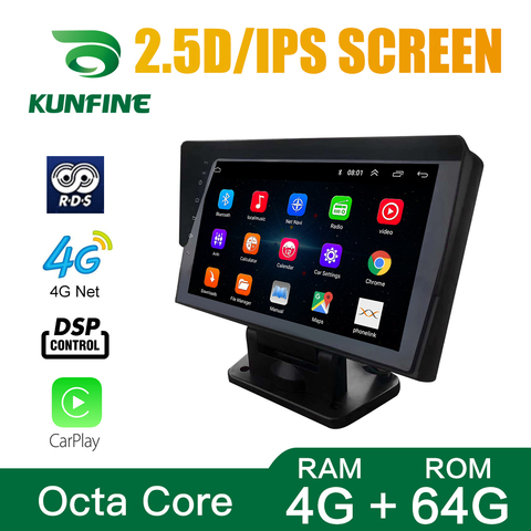 Octa Core Android 10.0 Car DVD GPS Navigation Player Deckless Car Stereo for Universal Truck GPS Radio multimedia device Radio ► Photo 1/6