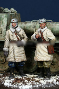 [tuskmodel] 1 35 scale resin model figures kit WW2  soviet Tank crewman 2 figures a35092 ► Photo 1/1