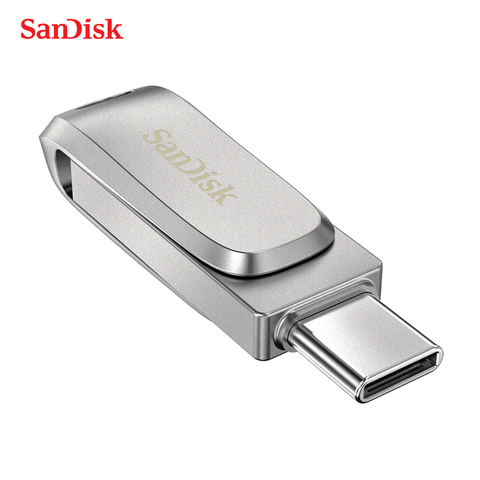 100% Original SanDisk USB Flash Drive 32GB 64GB 128GB 256GB 512GB Type-C OTG USB 3.1 Memory Stick Metal U Disk SDDDC4 Pendrive ► Photo 1/6