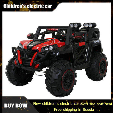 Four-Wheel Drive Children Electric Car Ride On 2-7 Years Boy and girl Toy Off-Road Vehicle Child Remote Control Car Gift ► Photo 1/6