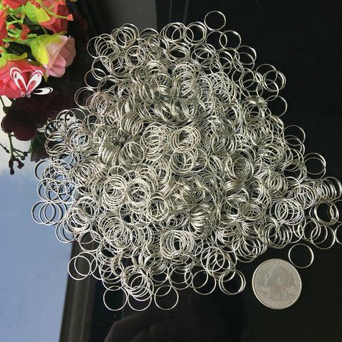 100PC 12MM SILVER RING CONNECTOR CHANDELIER PARTS CHAIN HANGING CRYSTAL Pendant ► Photo 1/6