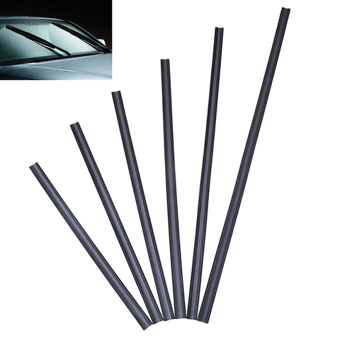 Hot sale 1Pc 17''- 32'' Car SUV Silicone Rubber Universal Frameless Windshield Wiper Wash Blade Refill Soft Replacement ► Photo 1/6