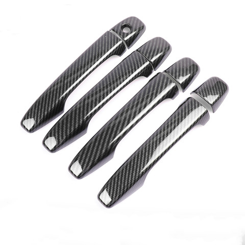 For Peugeot Partner Citroen Berlingo II 2008-2016 CHROME CARBON FIBER DOOR HANDLE COVER TRIM CAR STYLING ACCESSORIES ► Photo 1/6