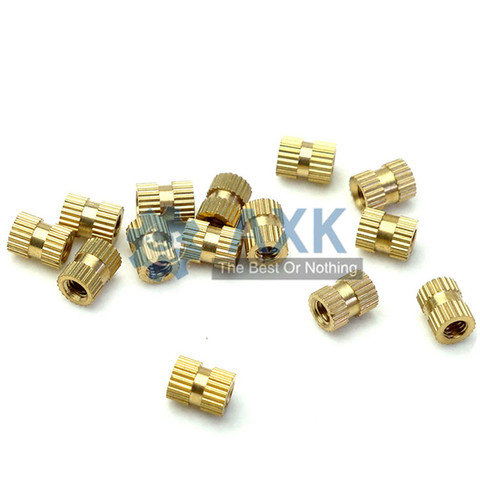 100pcs/50pcs/20pcs m1.4 M2 M2.5 M3 M4 M5 M6 M8 Braas insert nut Injection Molding Brass Knurled Thread Inserts Nuts ► Photo 1/6