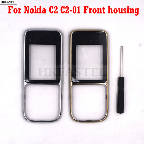 HKFASTEL high quality Housing For Nokia C2-01 Mobile Phone  Front face Cover and TPU Protection Case ► Photo 1/6