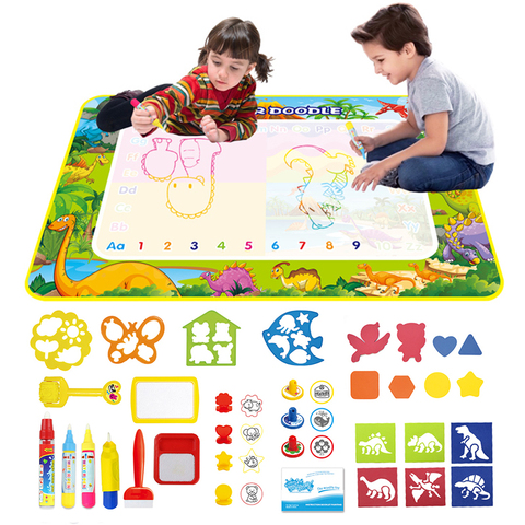 Water Drawing Mat With 2 Pen Painting Mat Toys For Baby Kids Set