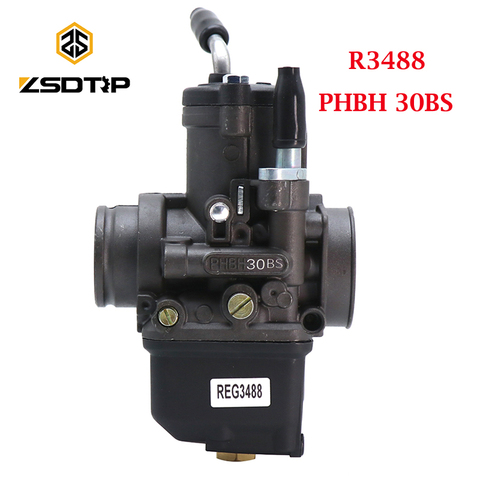 ZSDTRP 4T PHBH 30BS 4T(B) R3488 Dellorto Carburetor PHBH 30 BS for Scooter 125-300cc Engine Carburetor ► Photo 1/6