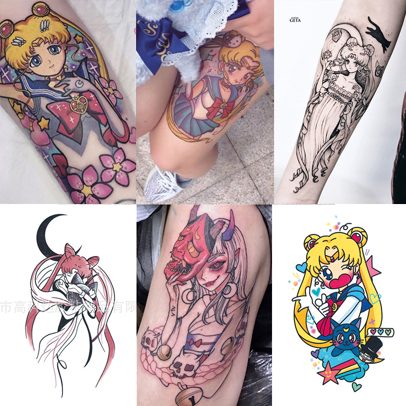 Sailor Moon Tattoo Stickers Cosplay Prop Anime Waterproof Man Woman Tattoo Stickers Accessories Price History Review Aliexpress Seller Ff Cos Store Alitools Io