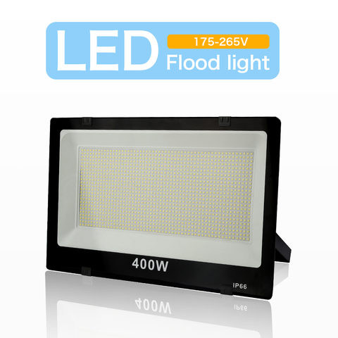 LED Floodlight 220V Outdoor Spotlight IP66 Waterproof led Wall Reflector Lighting 400W 100W 50W 30W 10W Garden Square Decoration ► Photo 1/6