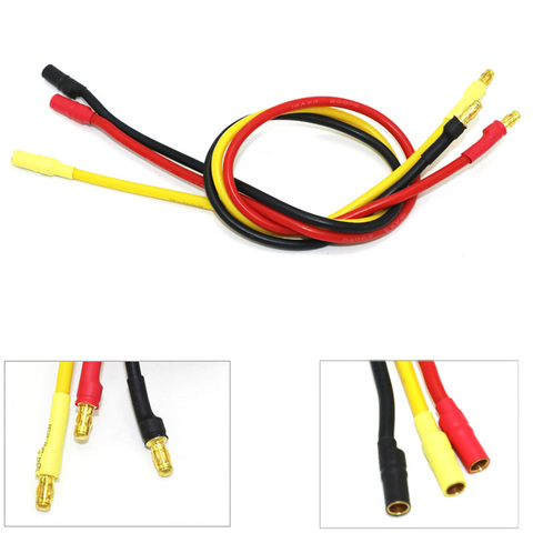 3pcs/lot 300mm 30cm 3.5mm Gold Bullet Banana RC Brushless Motor ESC Connectors Extension Cable Wire 16 awg ► Photo 1/6