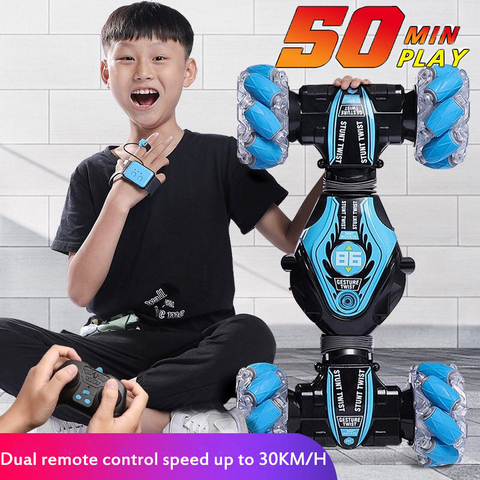 Radio Control Stunt Car Gesture Induction Twisting Off-Road Vehicle Light Music Drift Toy 4WD High Speed Climbing RC Car ► Photo 1/6