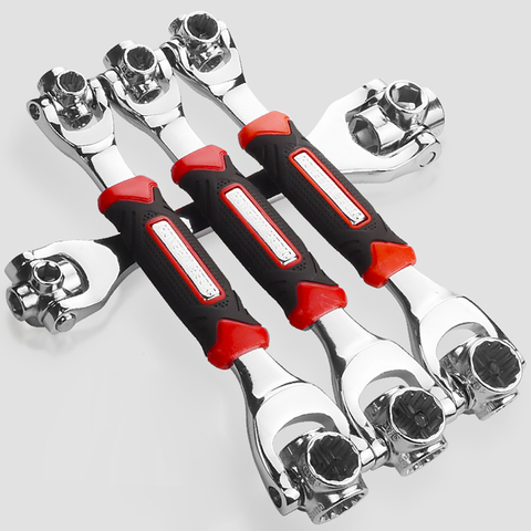8 in 1 Socket Wrench Multi-functional 360 Degree Rotary Spanner Universal Wrench Magnetic Handle Hand Tool for Car/Bike Repair ► Photo 1/6