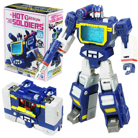 Mini Soundwave With Laserbeak Transformation HS-03 HS03 Hot Soldiers G1 Pocket War Deformation Action Figure Robot Toys Gifts ► Photo 1/6