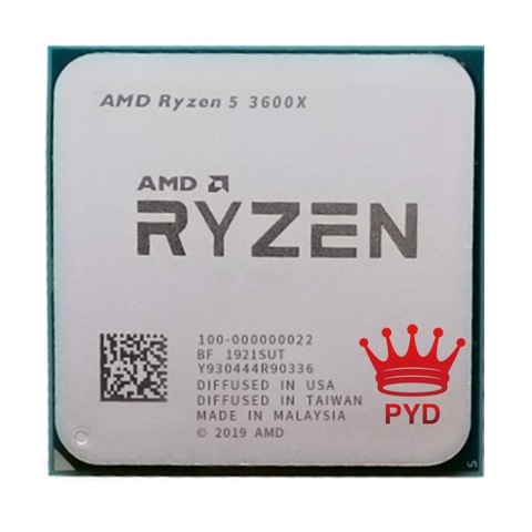 AMD Ryzen 5 3600X R5 3600X 3.8 GHz Six-Core Twelve-Thread CPU Processor 7NM 95W L3=32M 100-000000022 Socket AM4 ► Photo 1/2