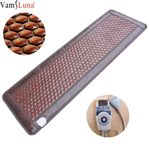 Electric Infrared Heat therapy Pad Heated Jade Germanium Stone Massage Mattress Natural Jade Bed Adjustable Timer & Temp ► Photo 1/5