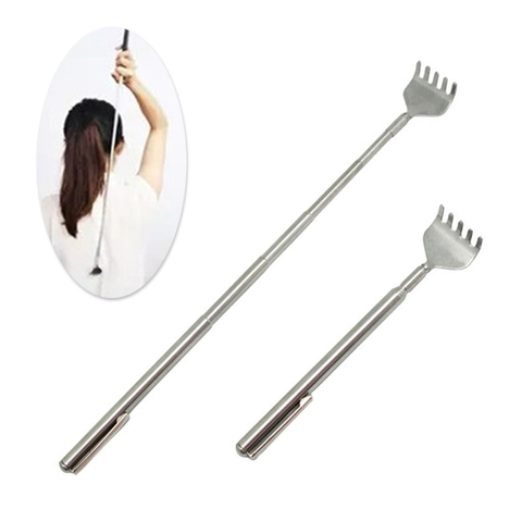 Portable Telescopic Back Scratcher Itch Massage Tool Adjustable Stainless Steel Size Pen-type Clip Tickle Massage Scratch Rake ► Photo 1/6