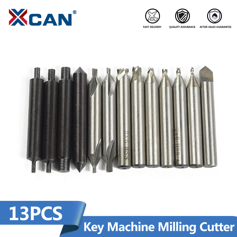 13pcs Full Sets Of Key Cutting Machine Cutter /Parts Drill Bit High Qulity New 