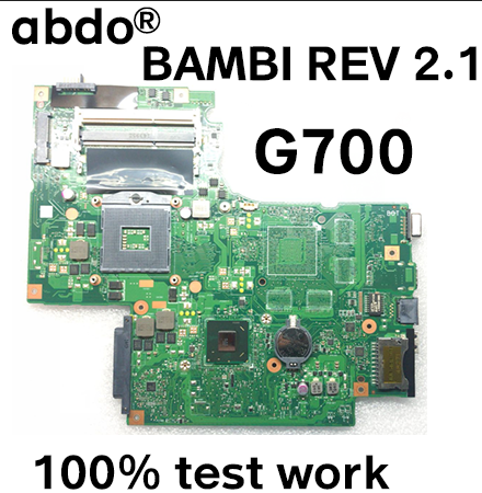 Abdo Lenovo G700 BAMB1 MAIN BOARD Laptop motherboard HM70 SLJNV CPU support Pentium 100% test OK  ► Photo 1/5