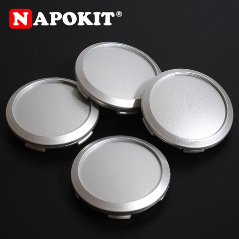 4pcs/lot 64MM(60mm) Black Silver Auto Car Wheel Center Caps Cover Car Badge Rear Emblem 64mm Car Rim Wheel Hub ► Photo 1/6