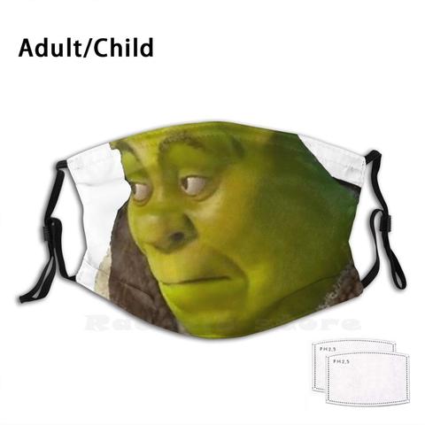 Shrek Meme Funny Print Reusable Pm2.5 Filter Face Mask Shrek Meme Png Shrek  Face Shrek Meme Face Shrek Png Shrek Wazowski Shrek - Price history &  Review