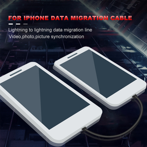 Jiutu Data Migration Line Lightning to Lightning OTG IOS For iPhone iPad Photo Video Chat Record Transmission Cable ► Photo 1/6