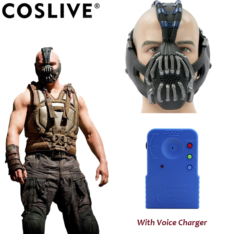 Xcoser Bane Mask Voice Charger Batman Cosplay Helmet PVC The Dark Knight  Rises Costume Props Gun Metal Color Halloween - Price history & Review |  AliExpress Seller - Shop409871 Store 