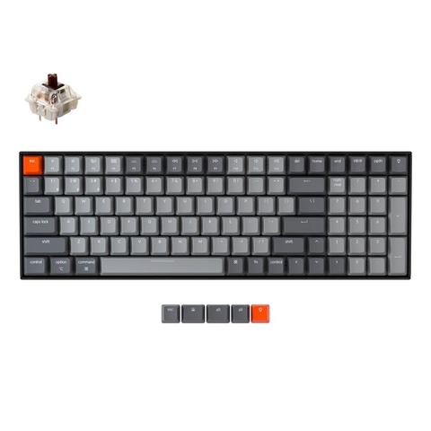 Keychron K4G V2 Bluetooth Wireless Mechanical Keyboard w/ White Backlight Hot-Swappable Switch Wired USB Gaming Keyboard ► Photo 1/6