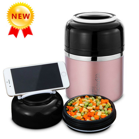 630ml Thermos Lunch Box 304 Stainless Steel Food Thermos with Container Vacuum Flask Lunch Box Thermos Cup for Women Men ► Photo 1/6